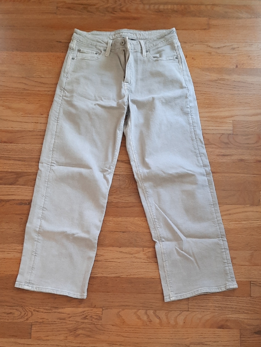 American Eagle Gray Stovepipe Jeans 4